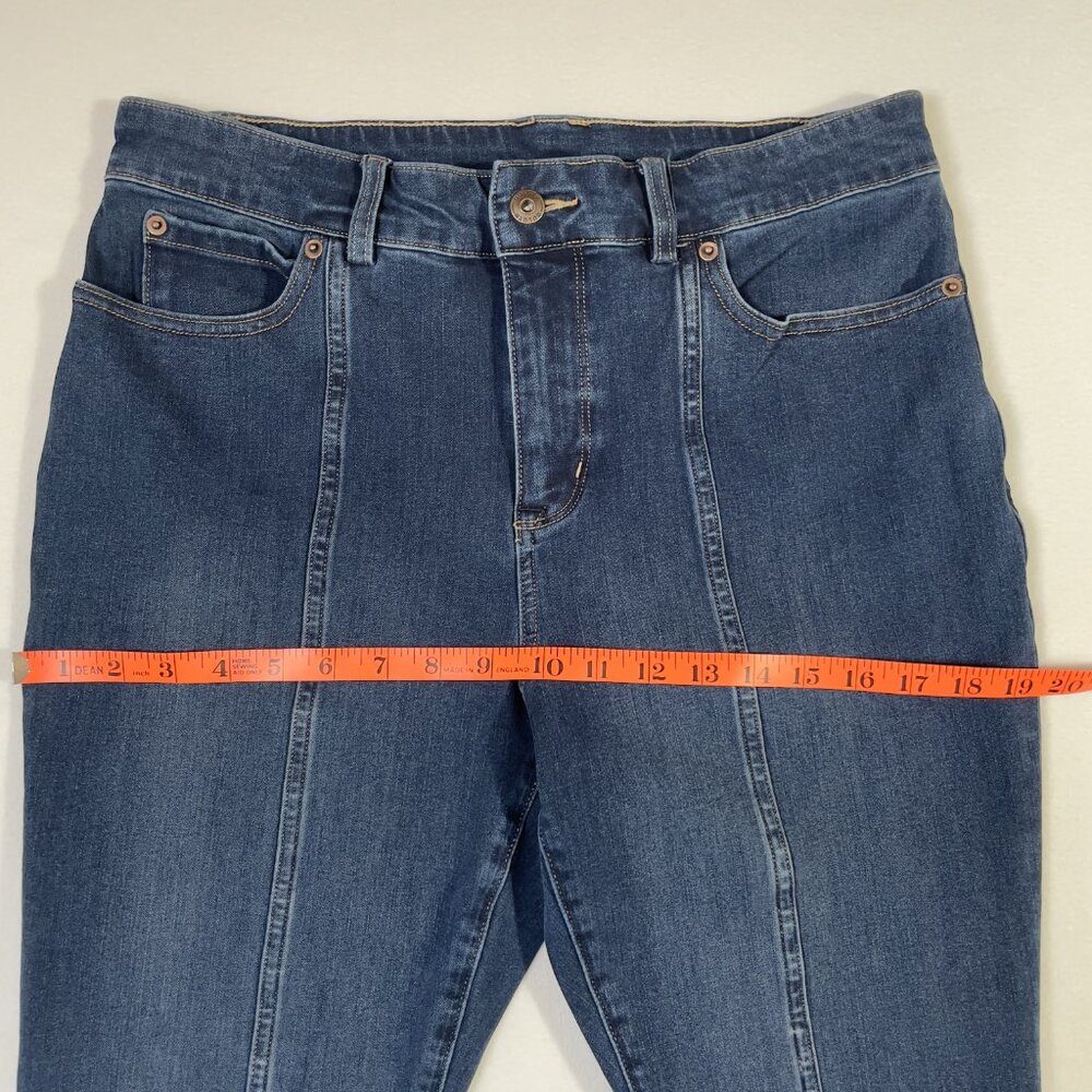 Duluth Trading Jean-etics High Rise Slim Leg Front Seam Size 10P - Picture 7 of 14